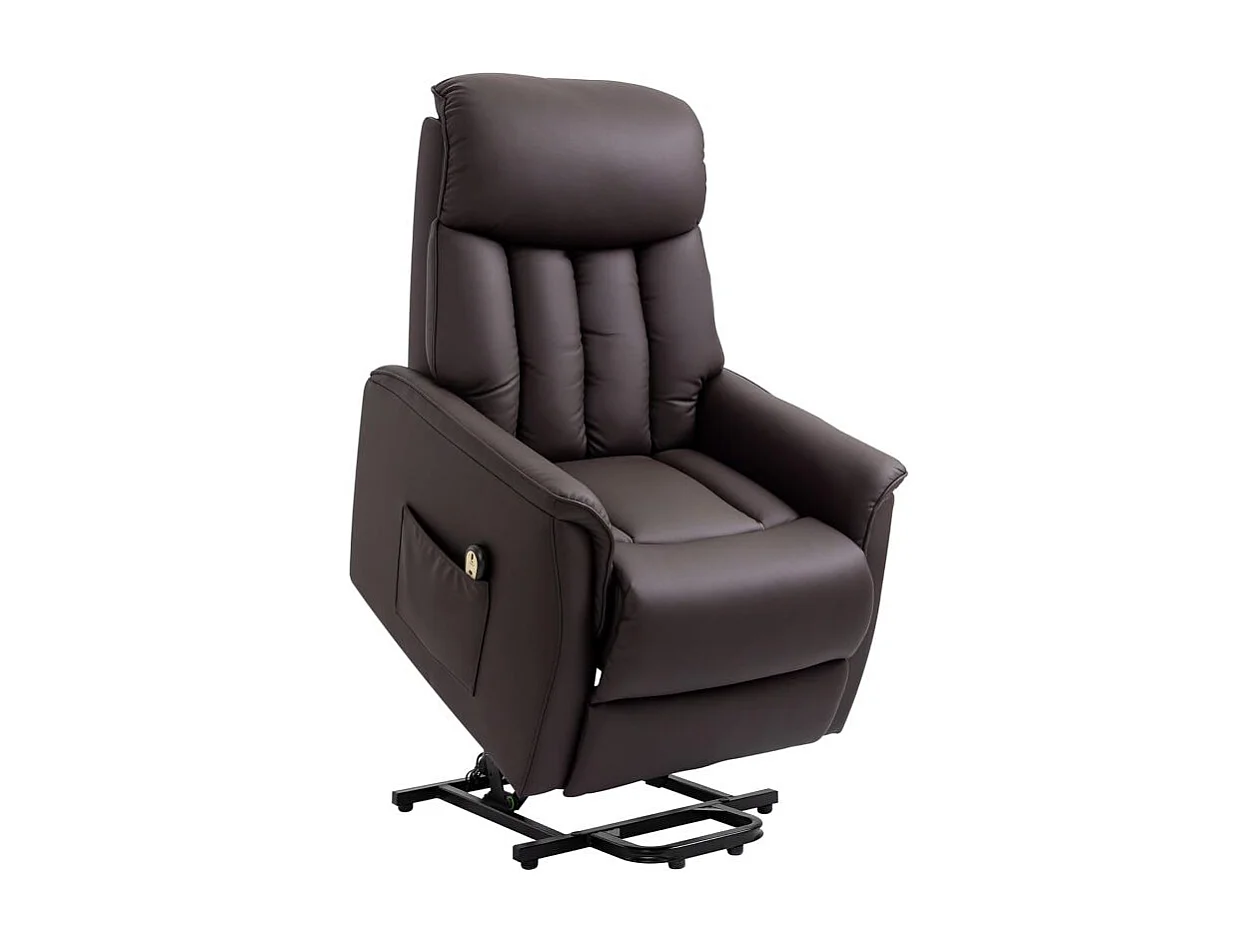 Fauteuil releveur de relaxation revêtement PU tissu