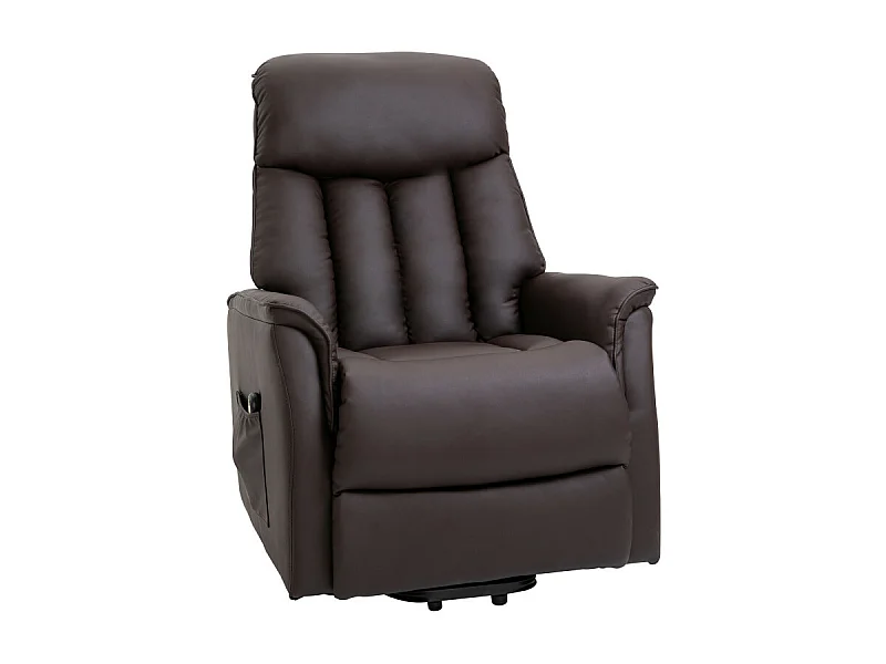 Fauteuil releveur de relaxation revêtement PU tissu
