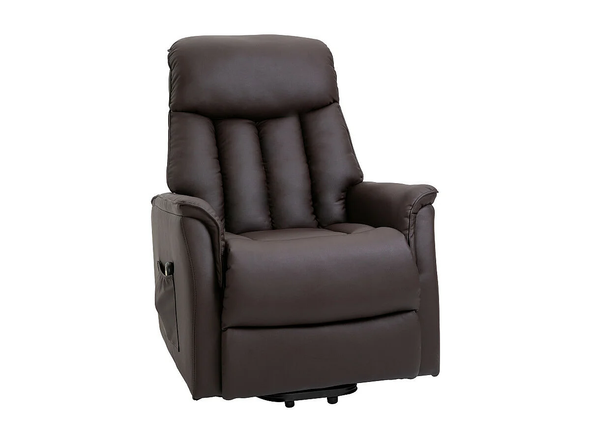 Fauteuil releveur de relaxation revêtement PU tissu