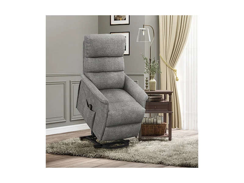 Fauteuil releveur de relaxation réglable électrique tissu