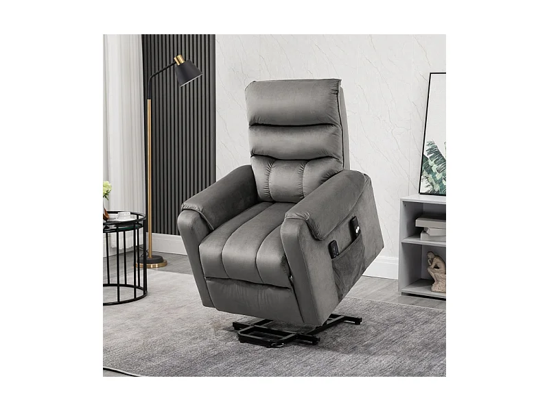 Fauteuil releveur massant chauffant MARLAN anthracite