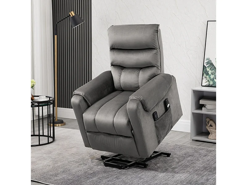 Fauteuil releveur massant chauffant MARLAN anthracite