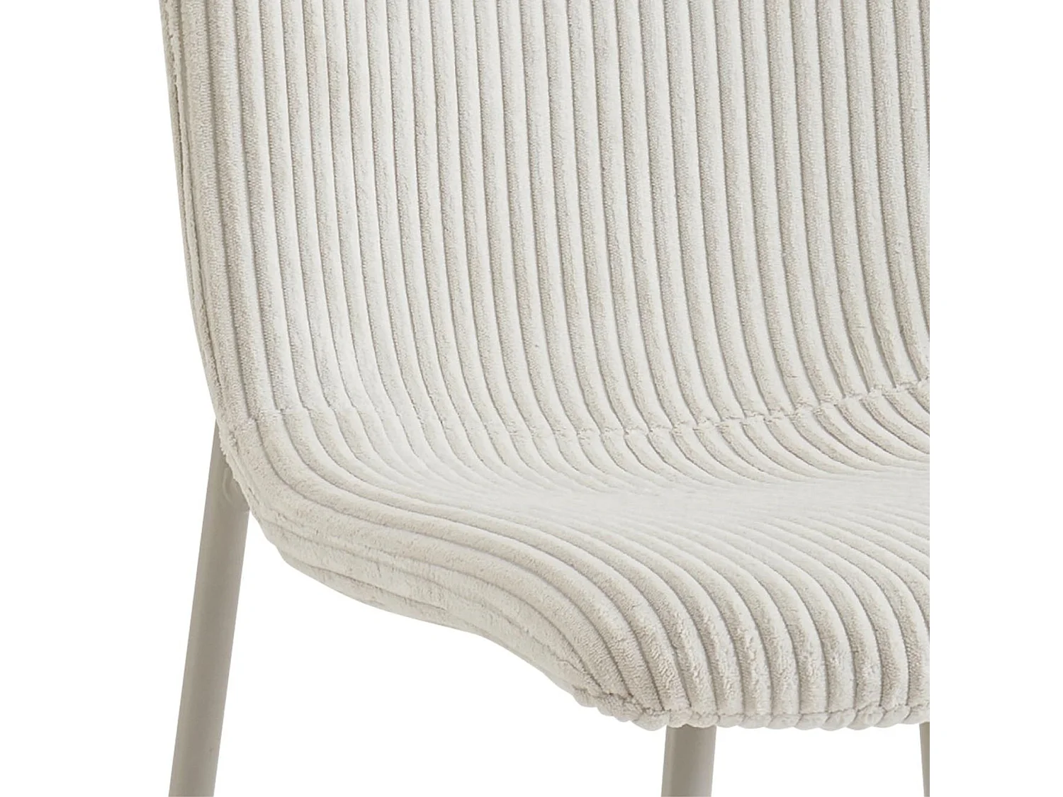 Chaises de salle à manger en velours côtelé (lot de 4) - SARINA