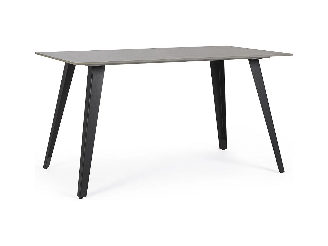 Table rectangulaire en céramique et métal L140 6 places - ARLETTE