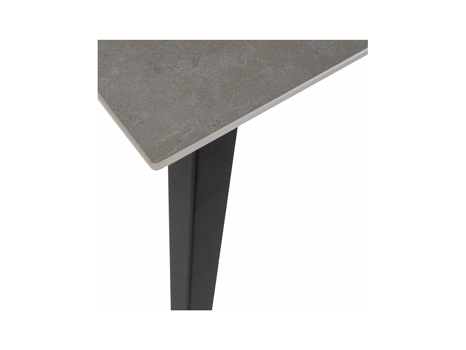 Table rectangulaire en céramique et métal L140 6 places - ARLETTE