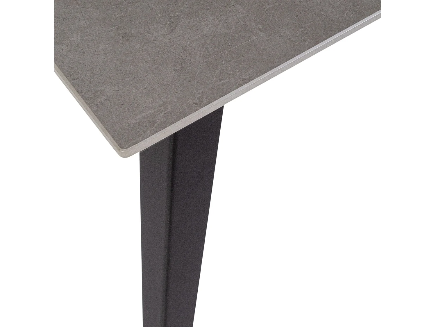 Table rectangulaire en céramique et métal L140 6 places - ARLETTE