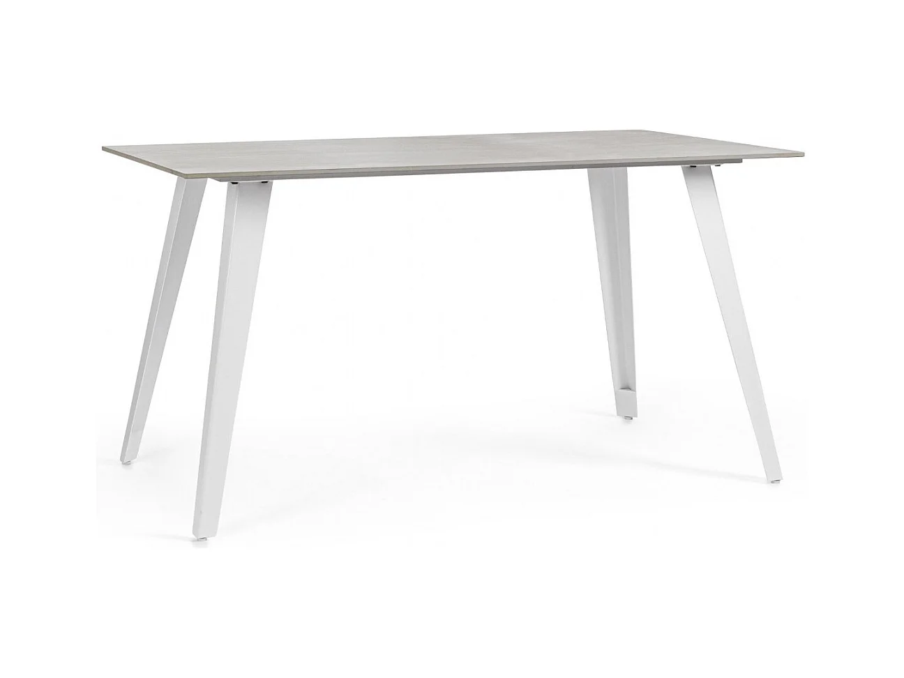 Table rectangulaire en céramique et métal L140 6 places - ARLETTE