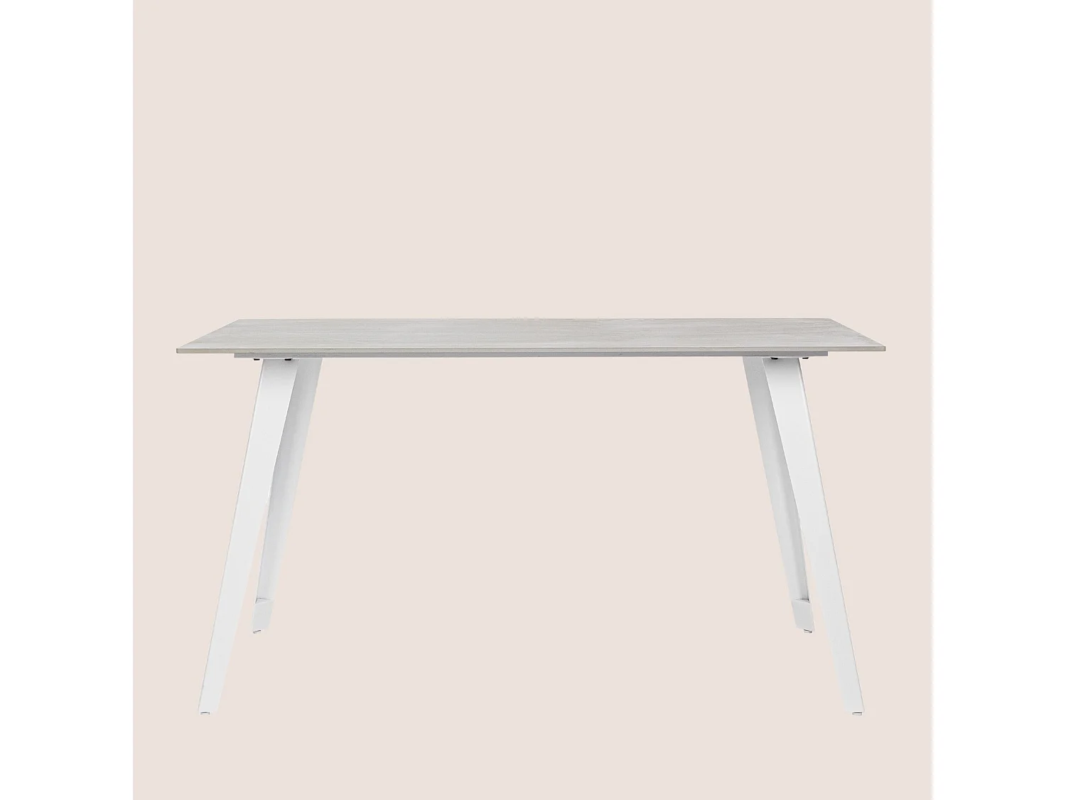 Table rectangulaire en céramique et métal L140 6 places - ARLETTE