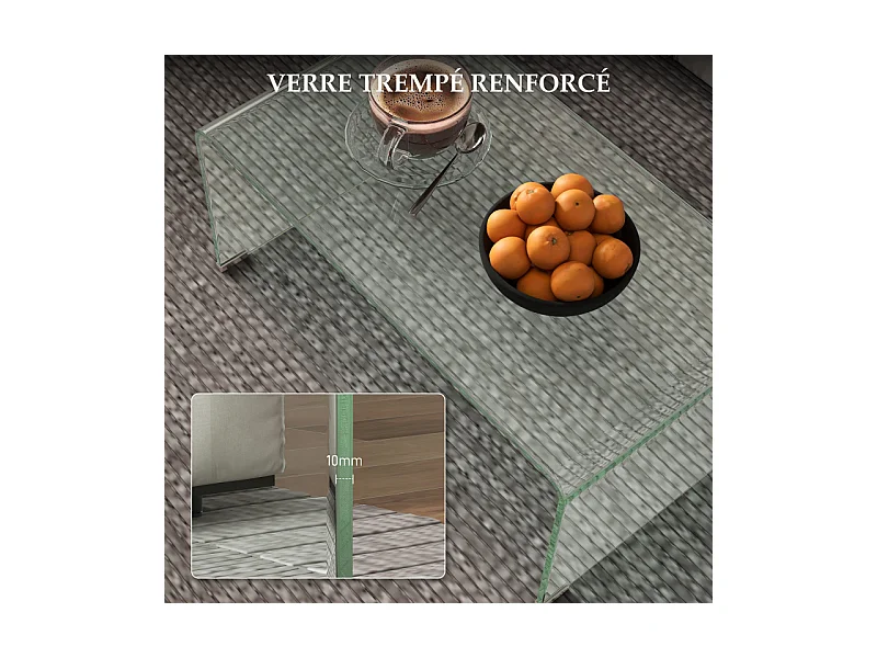 Table basse ELSA verre trempé