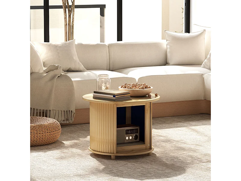 Table basse de salon ENDIRA bambou 