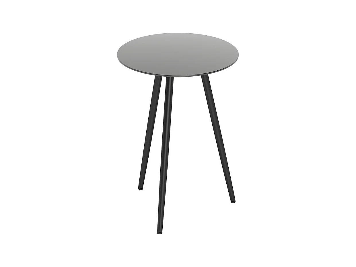 Table basse ronde PACRY noire