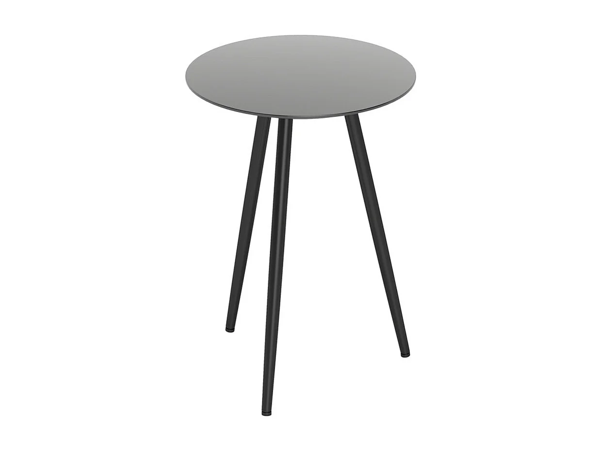 Table basse ronde PACRY noire