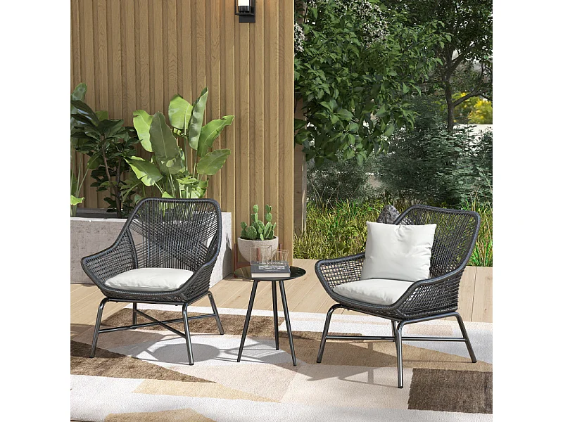 Table basse ronde PACRY noire