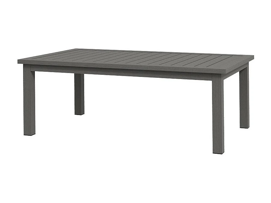 Table basse de jardin LUKE effet bois brun