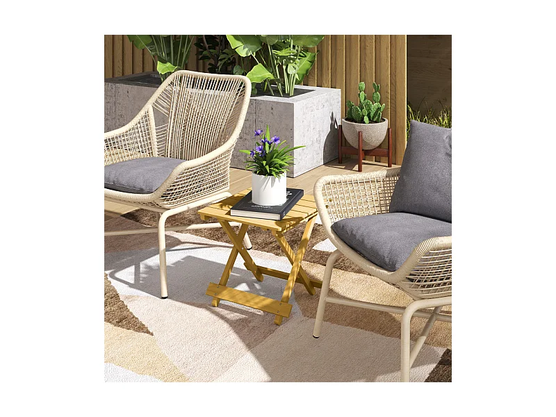 Table basse pliable KALI bois de sapin