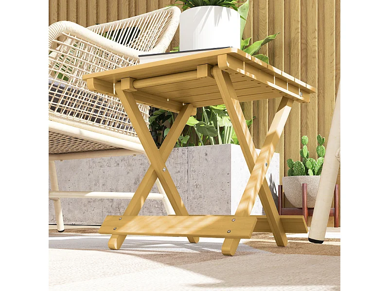 Table basse pliable KALI bois de sapin