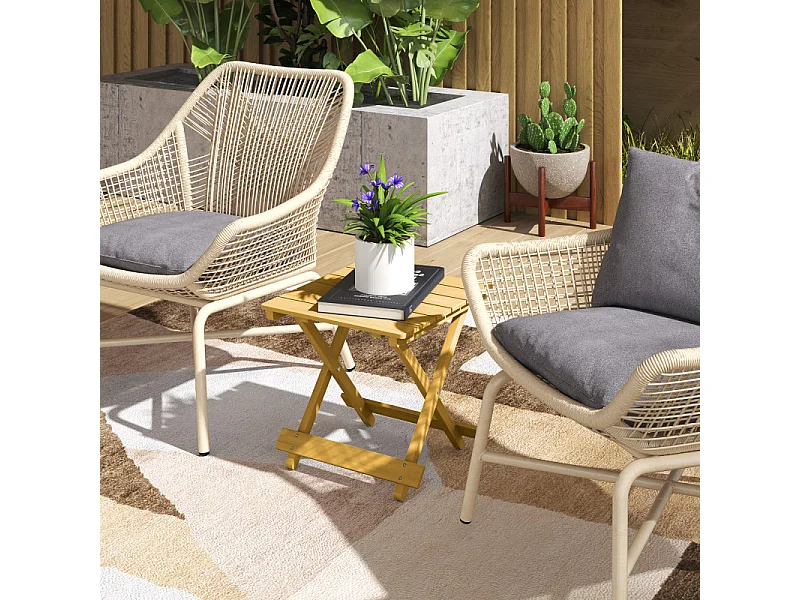 Table basse pliable KALI bois de sapin