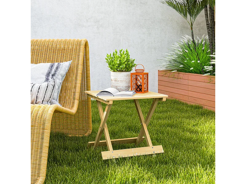 Table basse pliable KALI bois de sapin