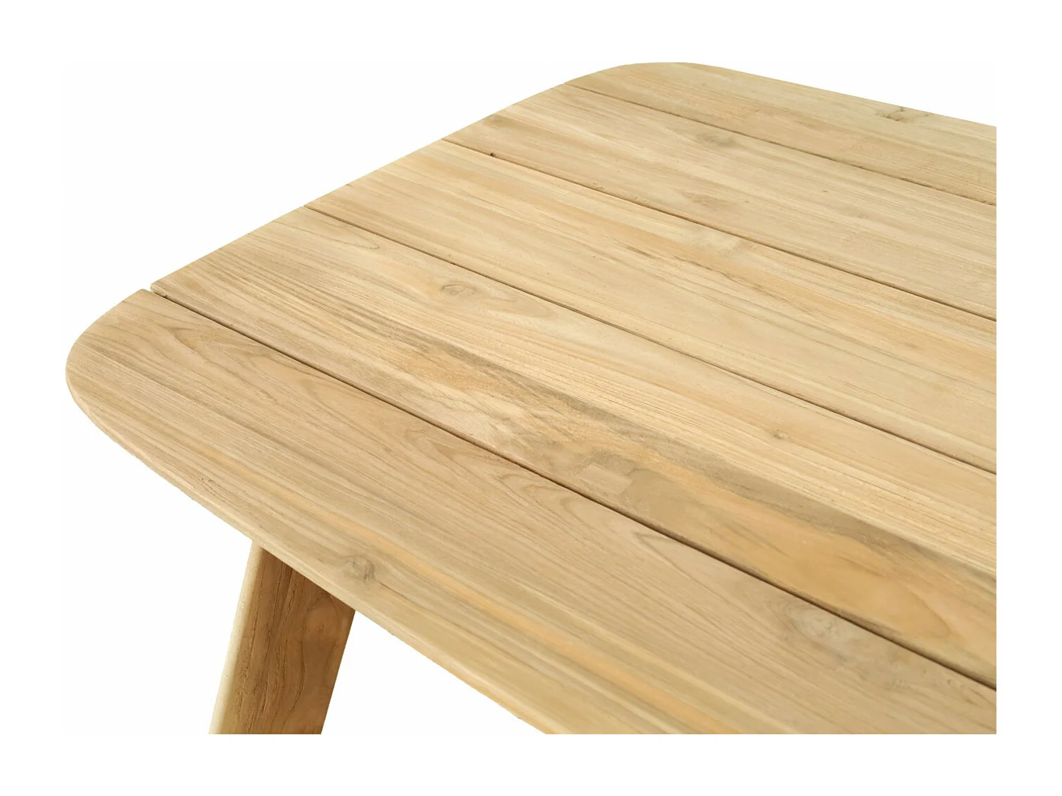 Table de jardin rectangulaire en teck L240 10 places - CALVI