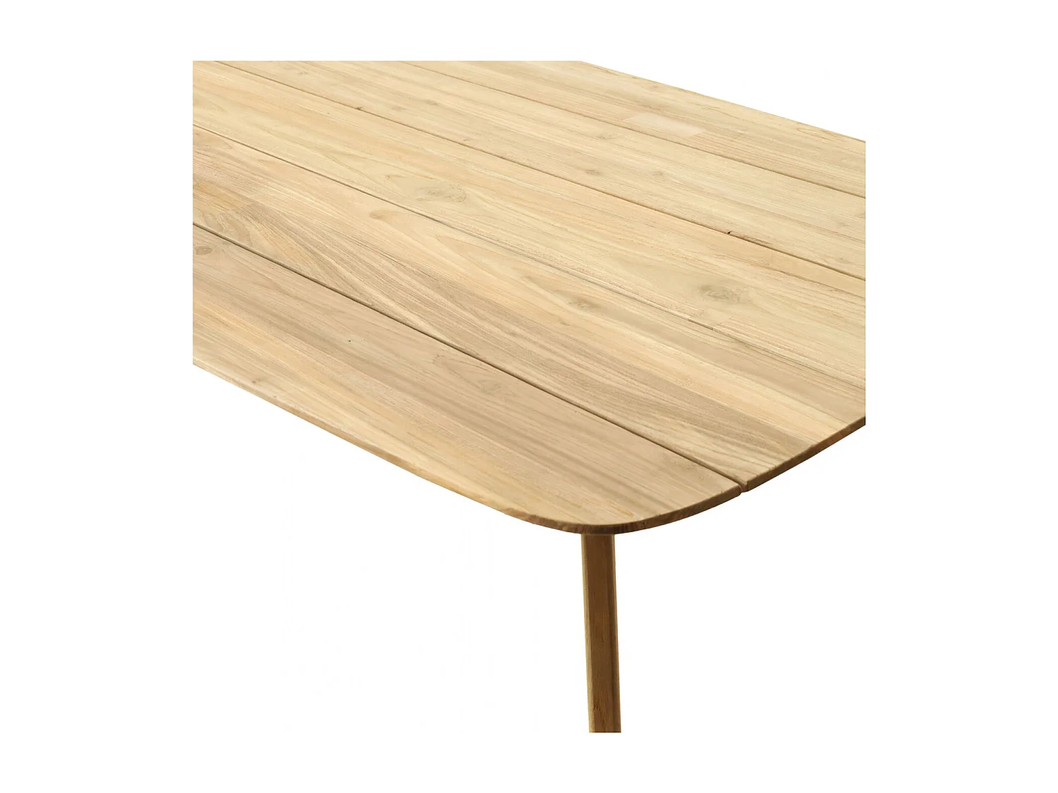 Table de jardin rectangulaire en teck L240 10 places - CALVI