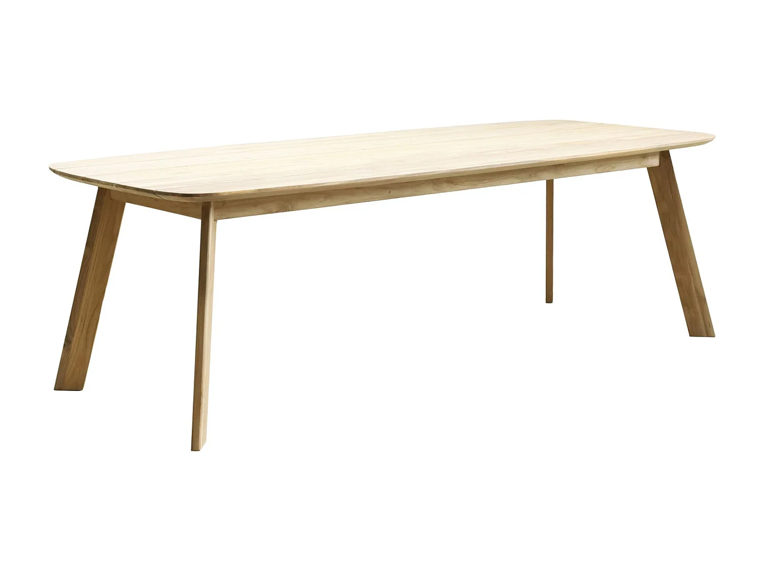 Table de jardin rectangulaire en teck L240 10 places - CALVI