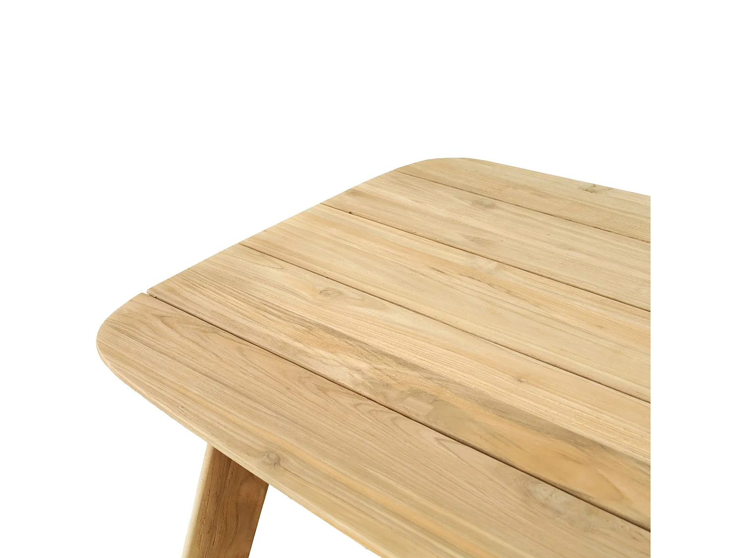 Table de jardin rectangulaire en teck L240 10 places - CALVI