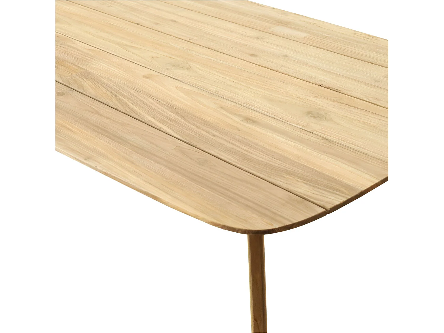 Table de jardin rectangulaire en teck L240 10 places - CALVI