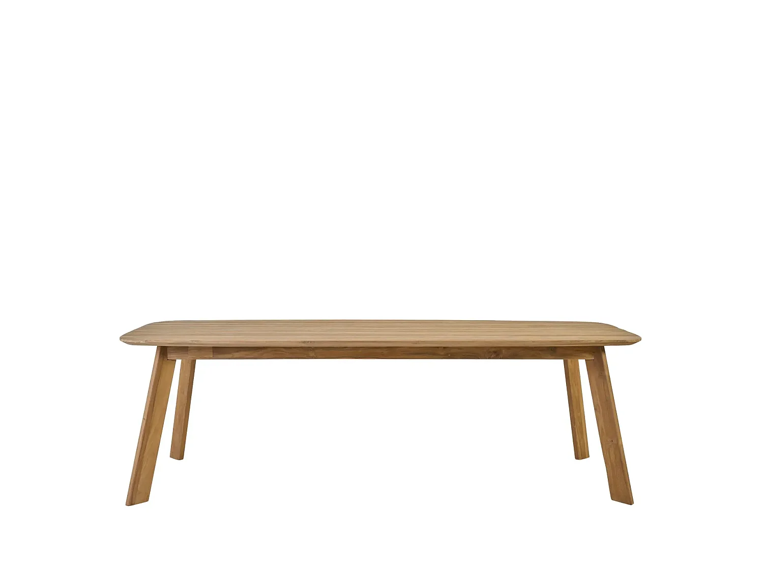 Table indoor/outdoor rectangulaire en teck L240 10 places - CALVI