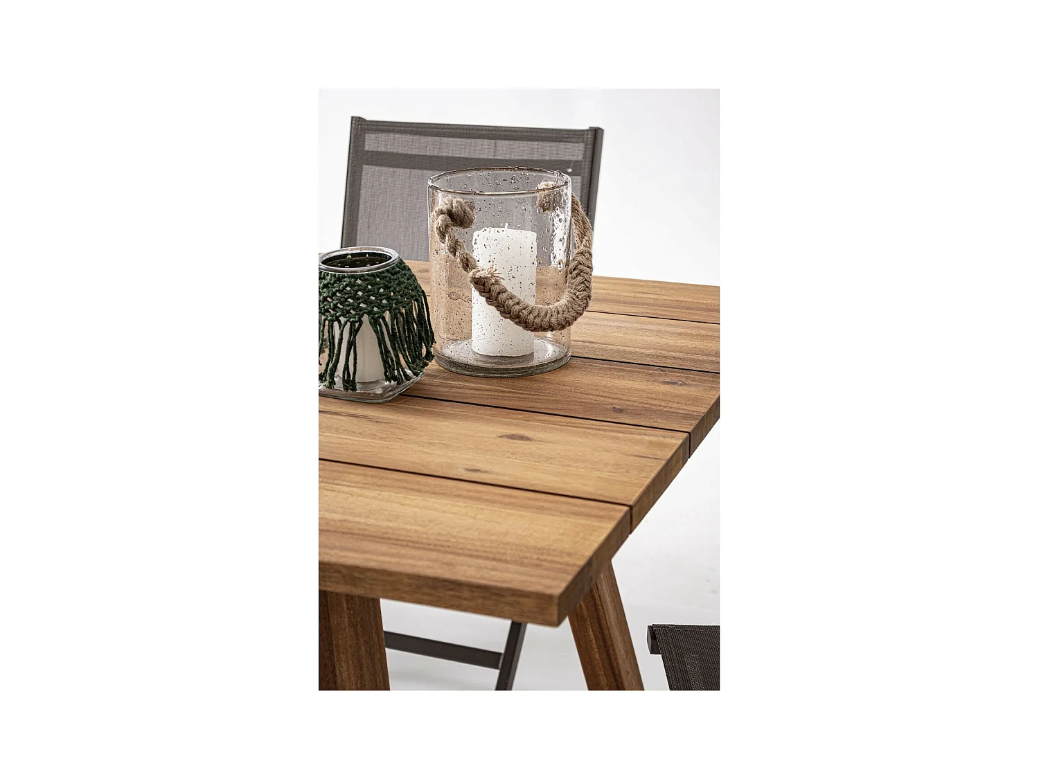 Table d'extérieur en acacia brun L180 8 personnes - MARY CLIFF