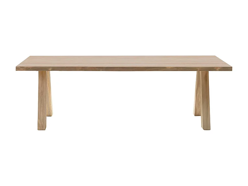 Table indoor/outdoor rectangulaire en teck L240 10 places - ARONE