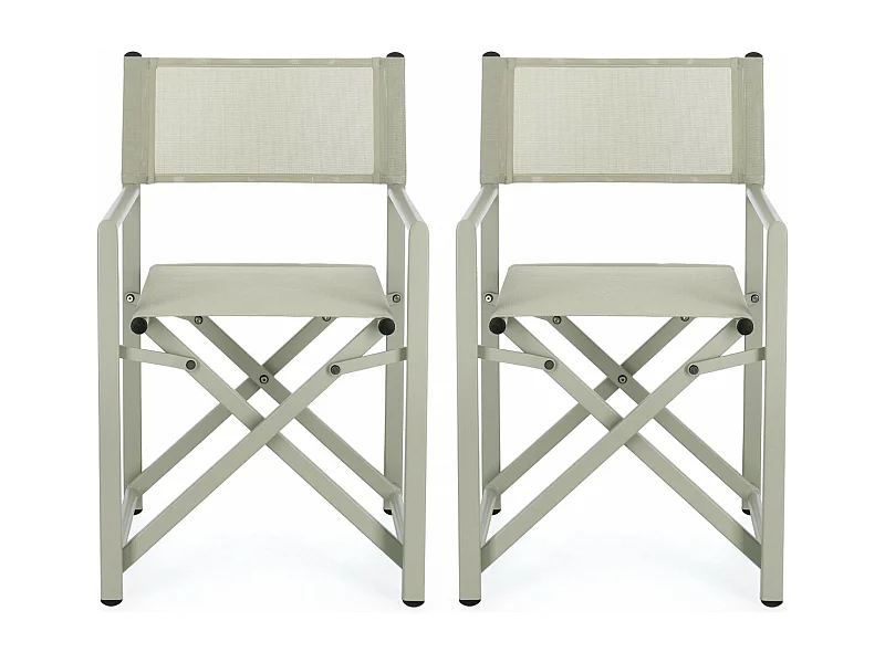 Chaises de metteur en scène pliables d'extérieur (lot de 2) - CABOURG