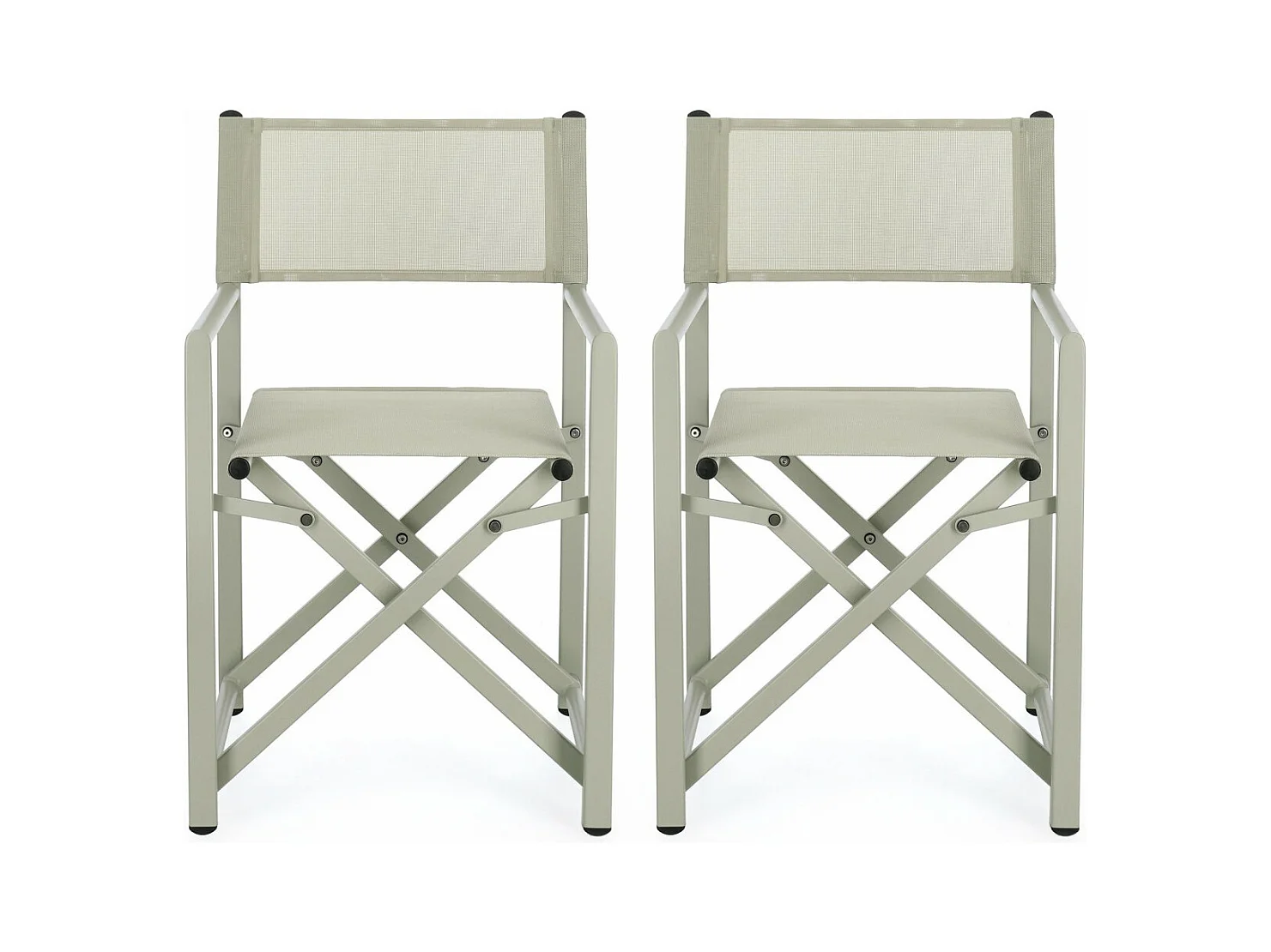 Chaises de metteur en scène pliables d'extérieur (lot de 2) - CABOURG
