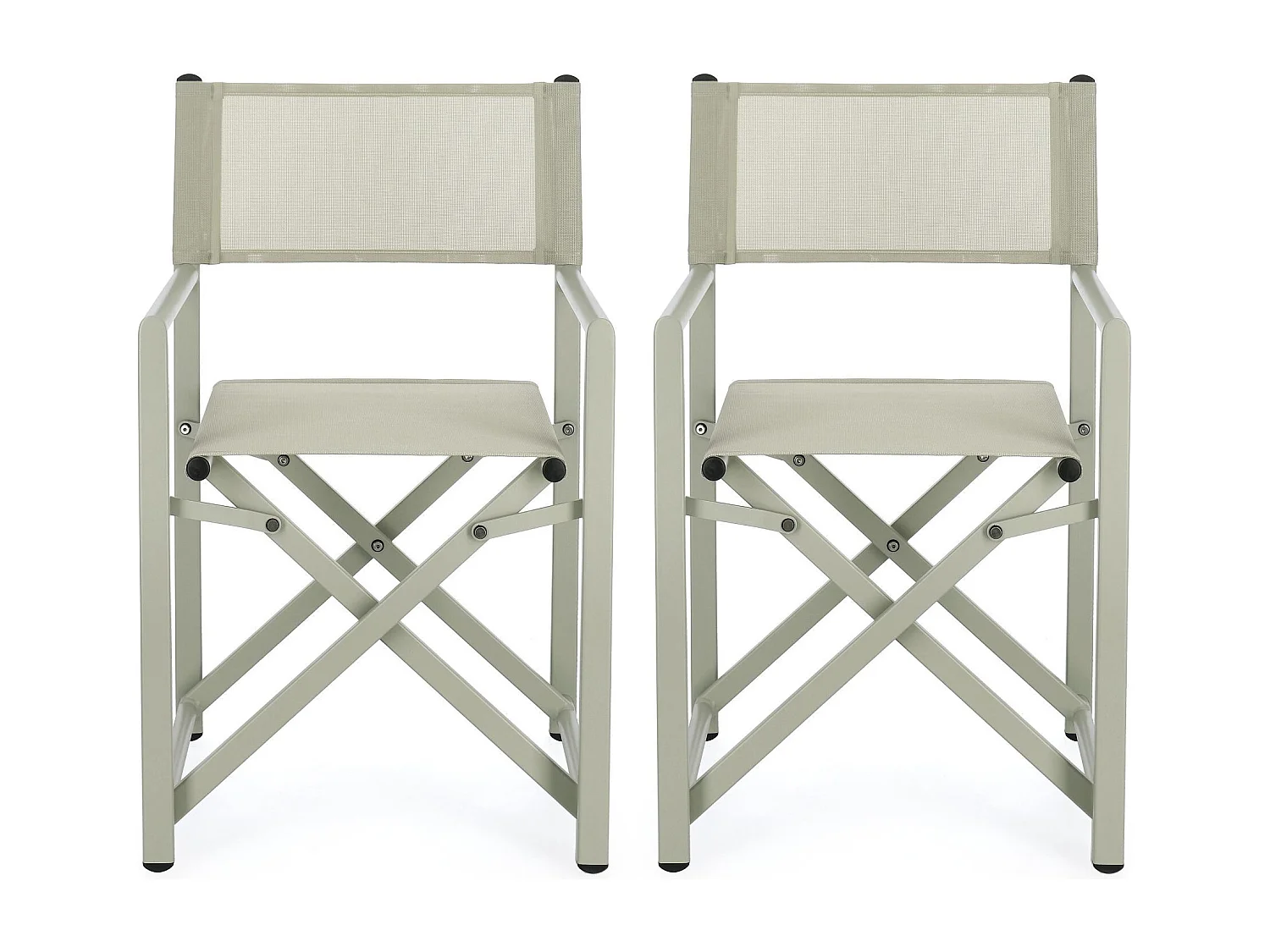 Chaises de metteur en scène pliables d'extérieur (lot de 2) - CABOURG