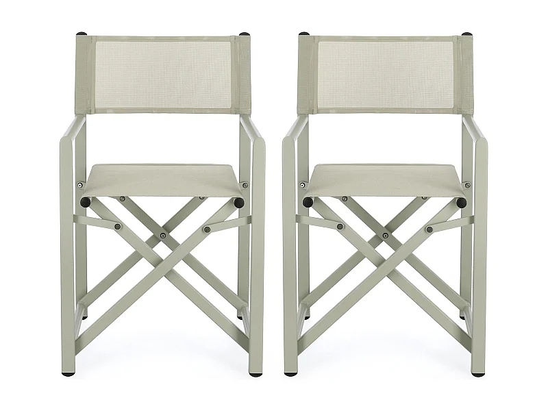 Chaises de metteur en scène pliables d'extérieur (lot de 2) - CABOURG