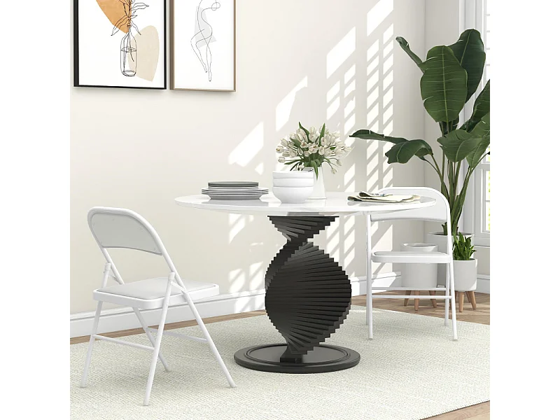 Lot de 2 chaises pliantes EGEE blanches