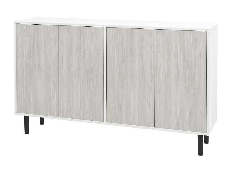 Buffet design contemporain - 4 portes, 2 étagères