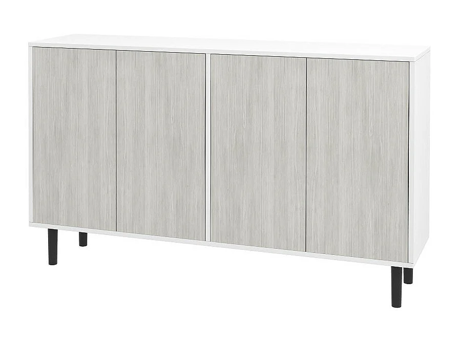 Buffet design contemporain - 4 portes, 2 étagères