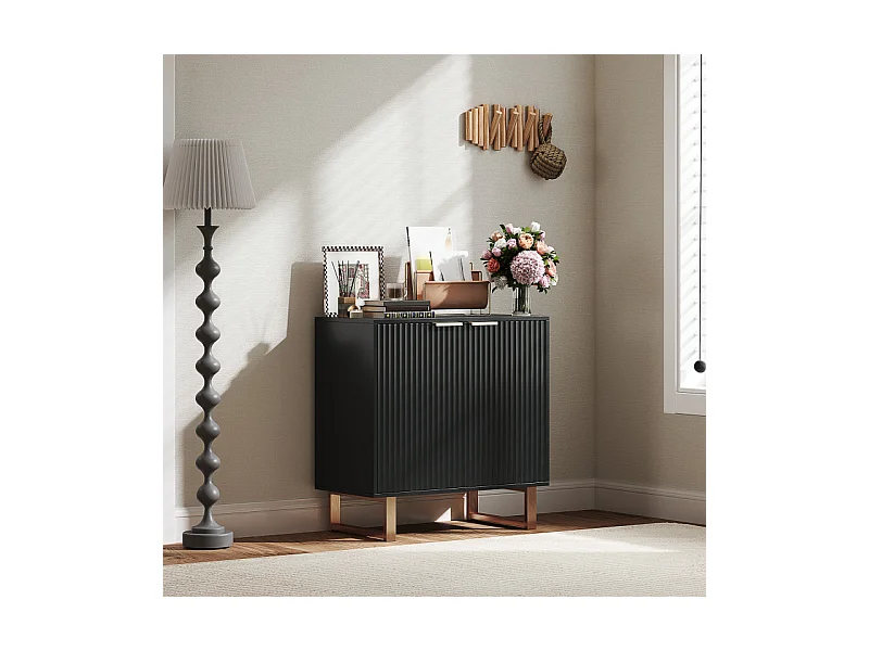 Buffet design effet cannelé GUILLOT noir