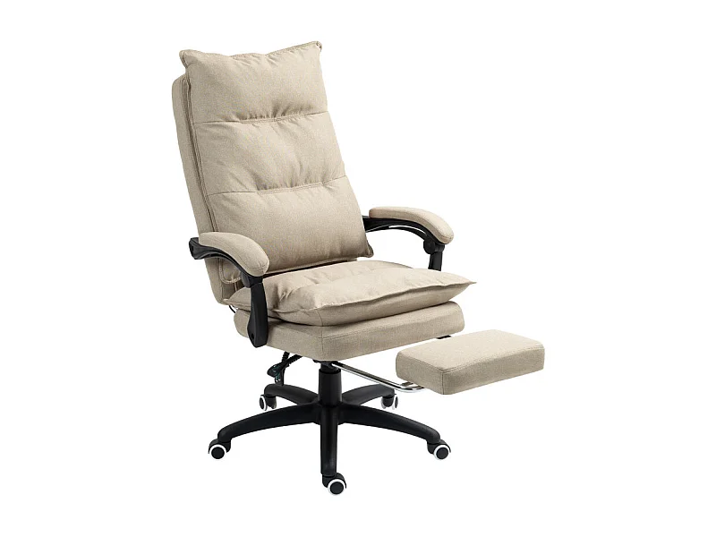 Fauteuil de direction massant STANNY beige