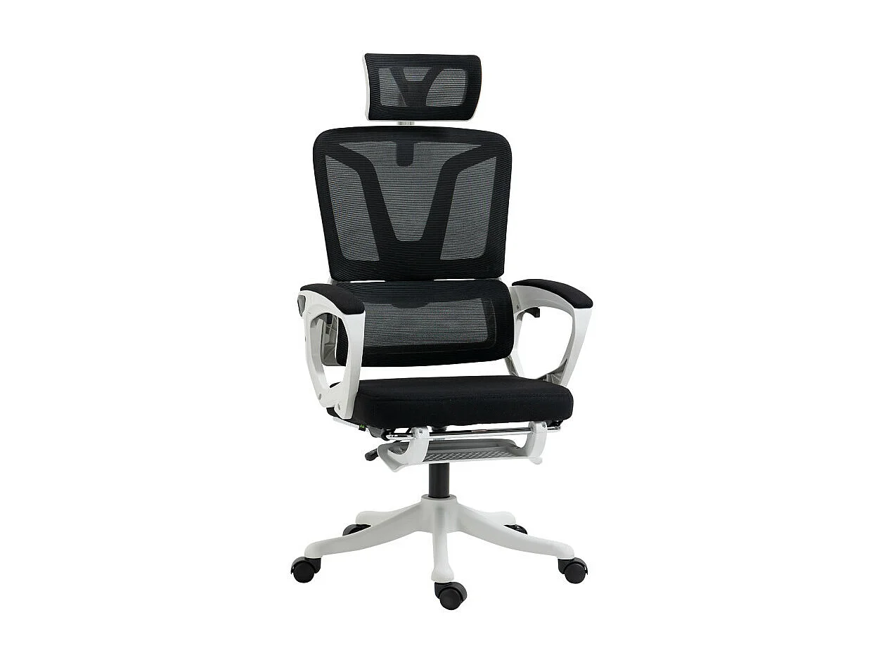 Fauteuil de bureau ergonomique inclinable réglable avec repose-pied