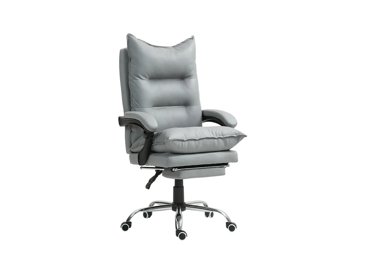 Fauteuil de bureau direction avec repose-pied PU