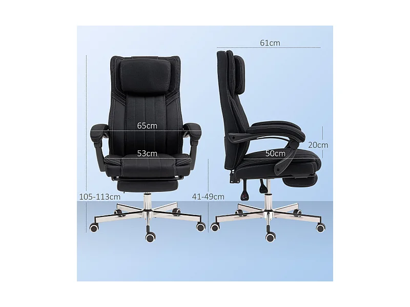 Fauteuil manager FLORIAN noir