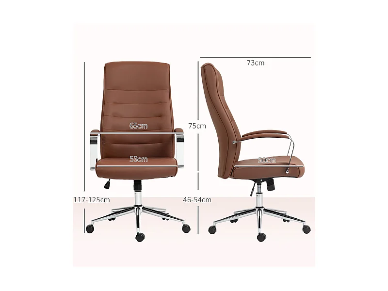 Fauteuil de bureau direction MARINA marron