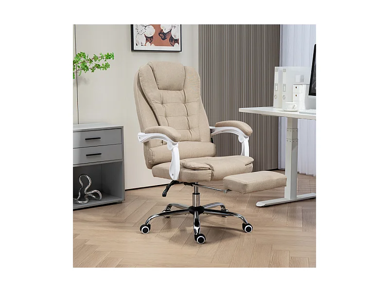 Fauteuil de bureau manager LUXEL beige