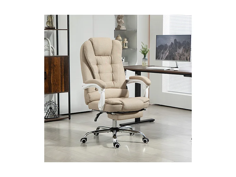 Fauteuil de bureau manager LUXEL beige