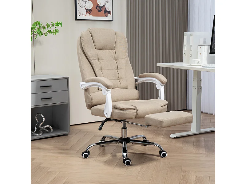 Fauteuil de bureau manager LUXEL beige