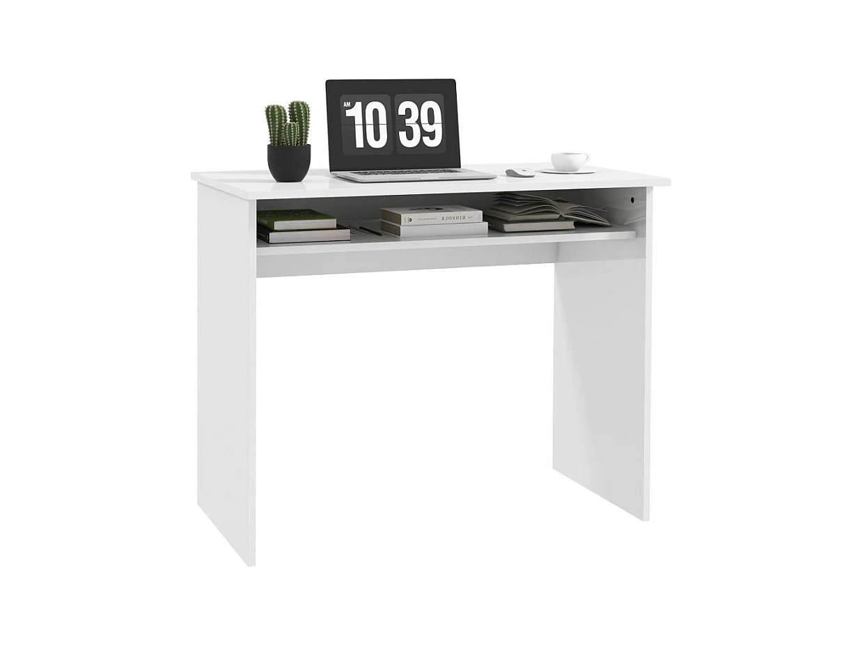 Bureau multimédia multi-rangement 1 étagère