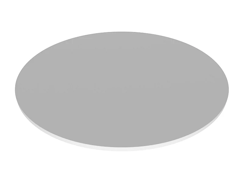 Artù - Estante para mesa de comedor redonda ⌀ 120 cm madera laminada-blanco