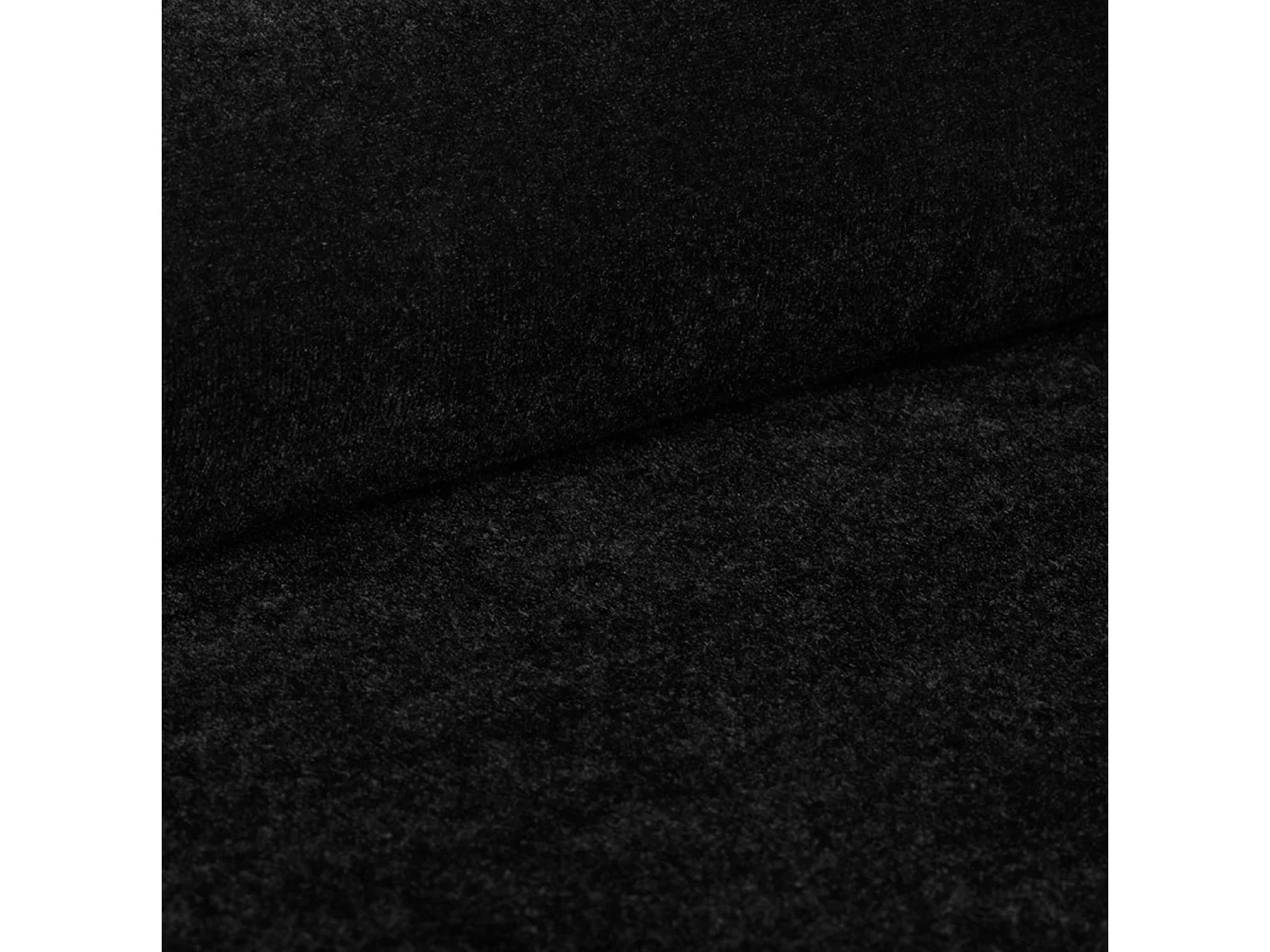 Lit rembourré Lux noir 140x200 cm, coffre, tête de lit, sommier, pieds dorés, tissu Amon