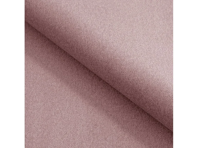 Canapé d'angle lit, têtières réglables, méridienne droite, 278×197×76/98 cm, tissu rose poudré